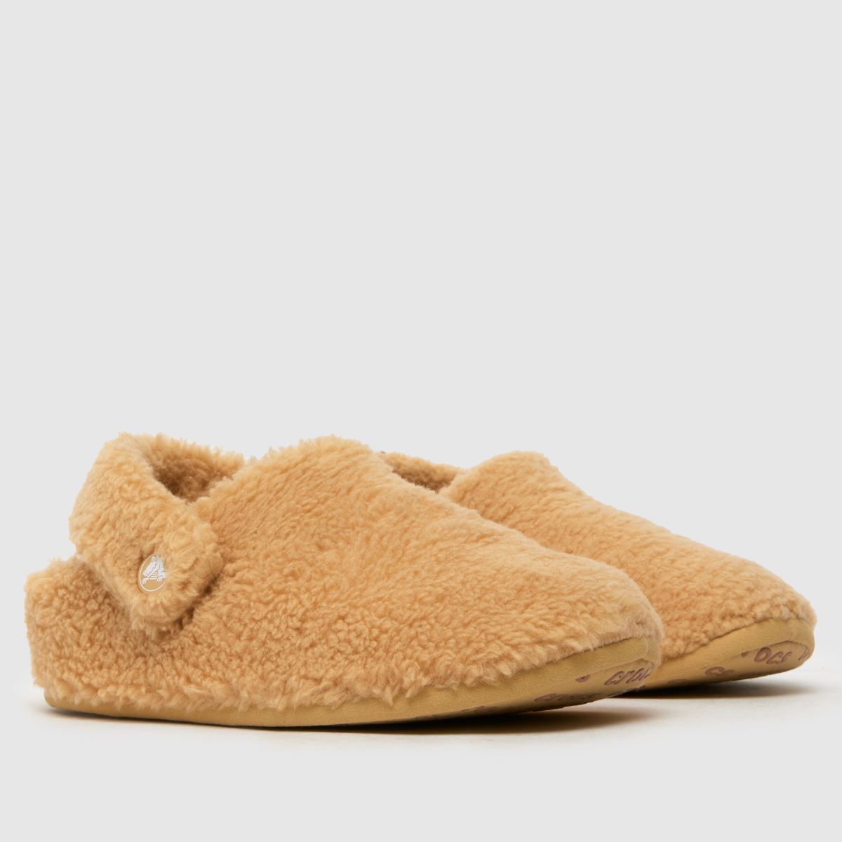 Crocs guldfärgade klassiska Cozzy Junior tofflor