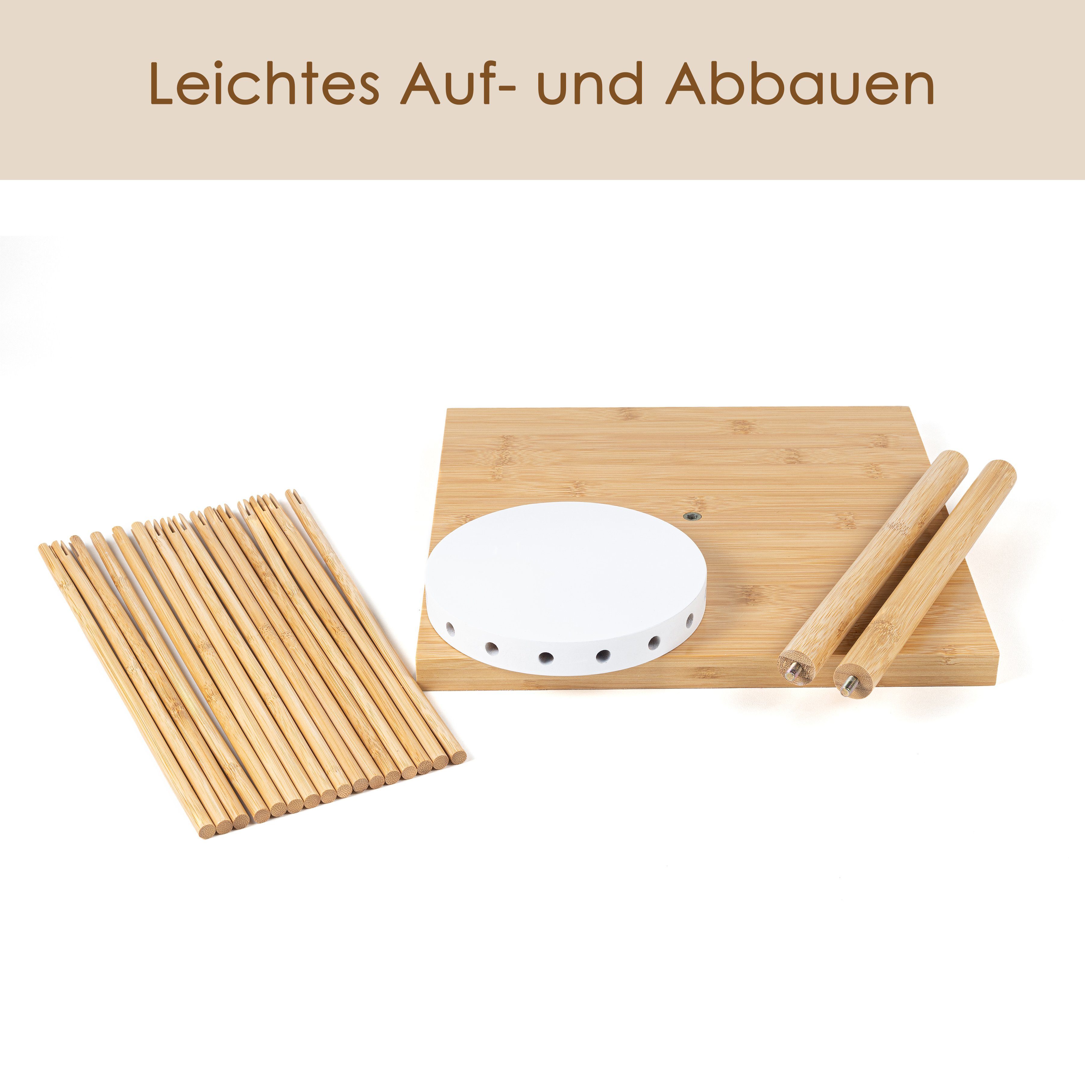 Hanseküche Nudeltrockner Nudeltrockner aus Bambusholz – FSC®-zertifiziert, 0,00 W, Bis zu 2 kg Nudeln, Nachhaltig und langlebig