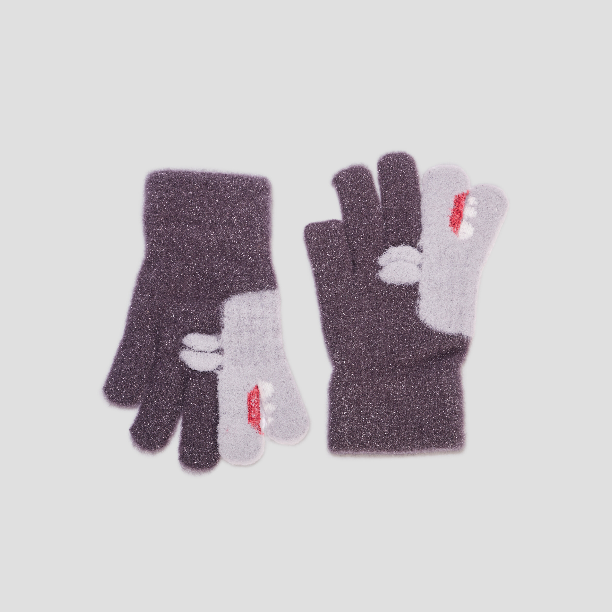Gants tricotés fils métallisés multicolore garçon | La Halle