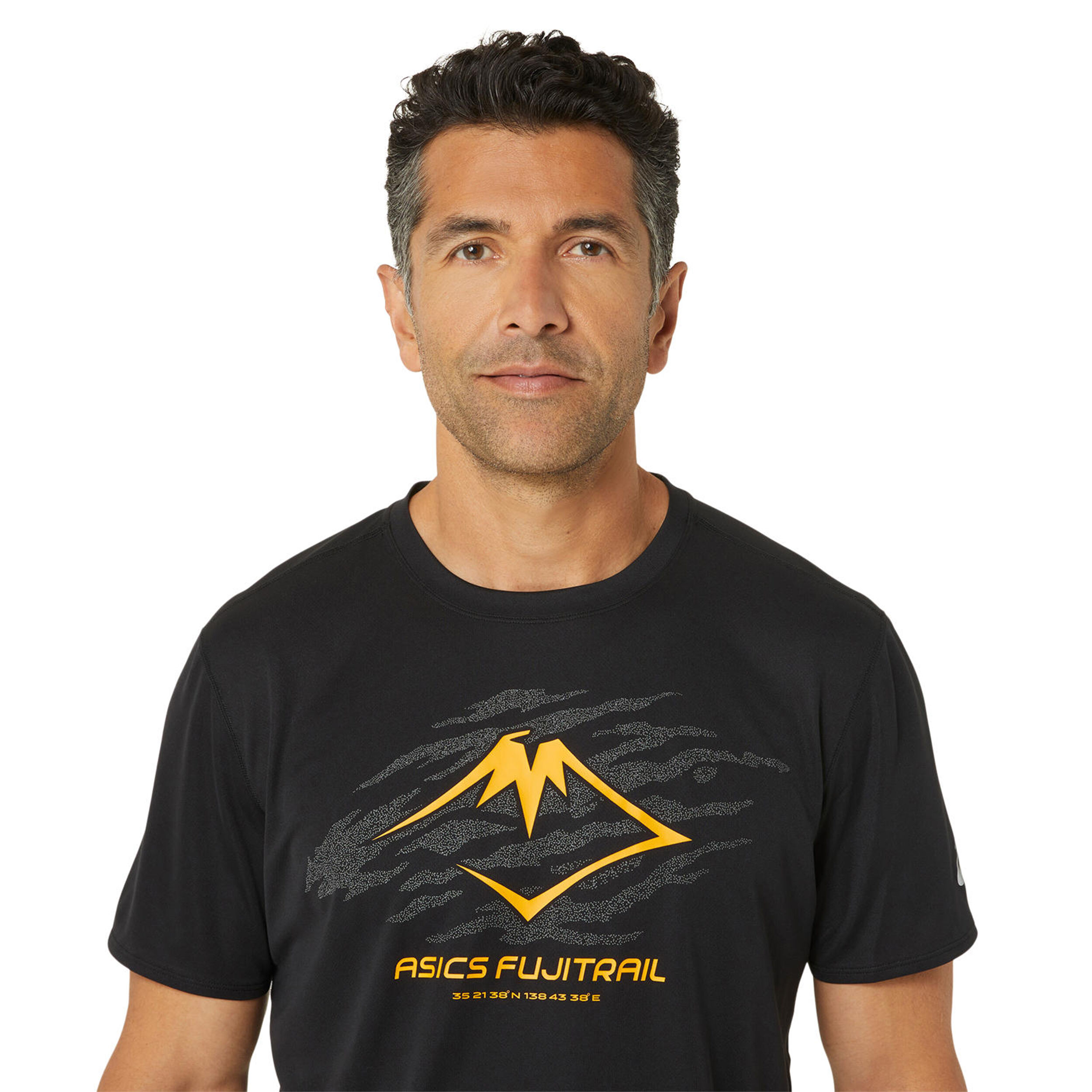 Fujitrail Logo Laufshirt Herren - Schwarz