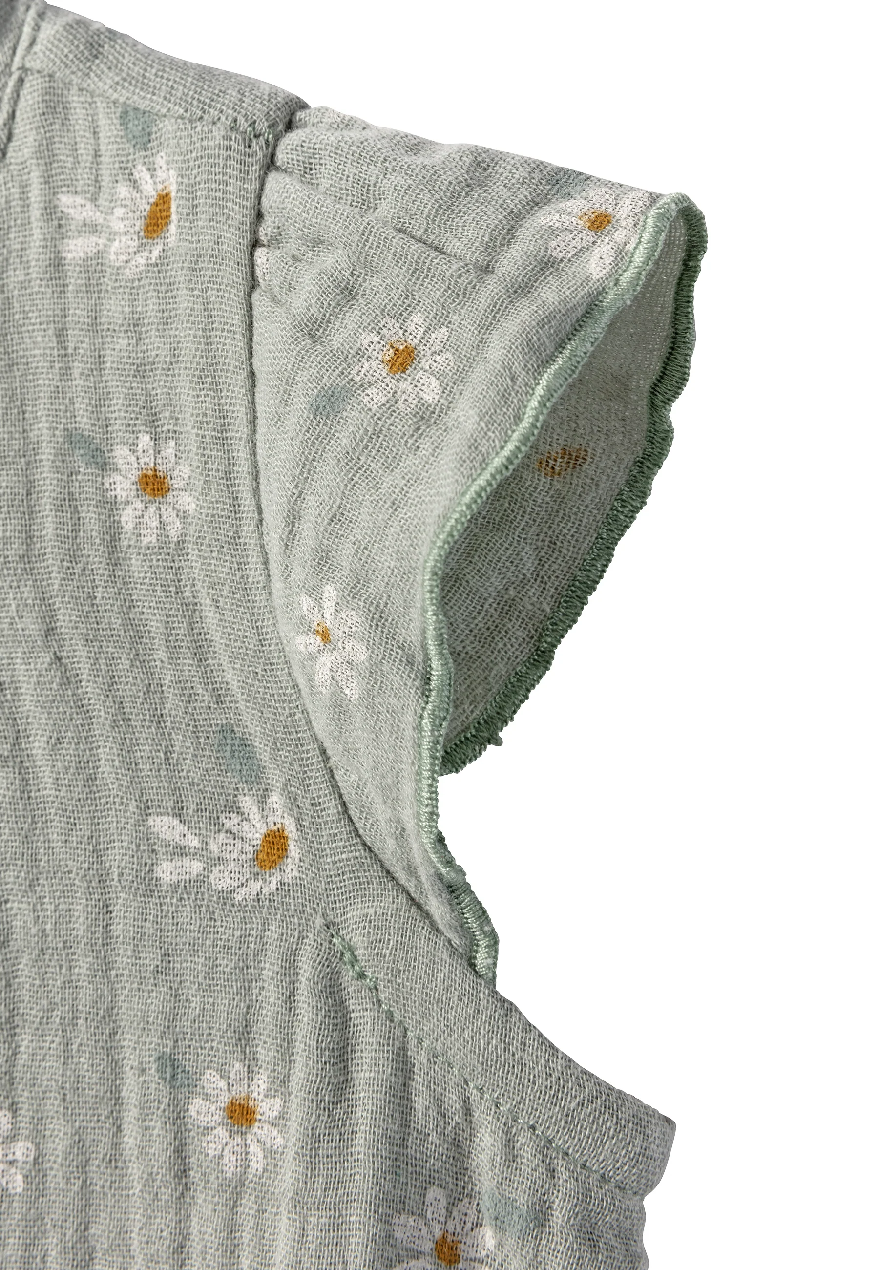Babykleid bedruckt mit Gänseblümchen in versch. Farben