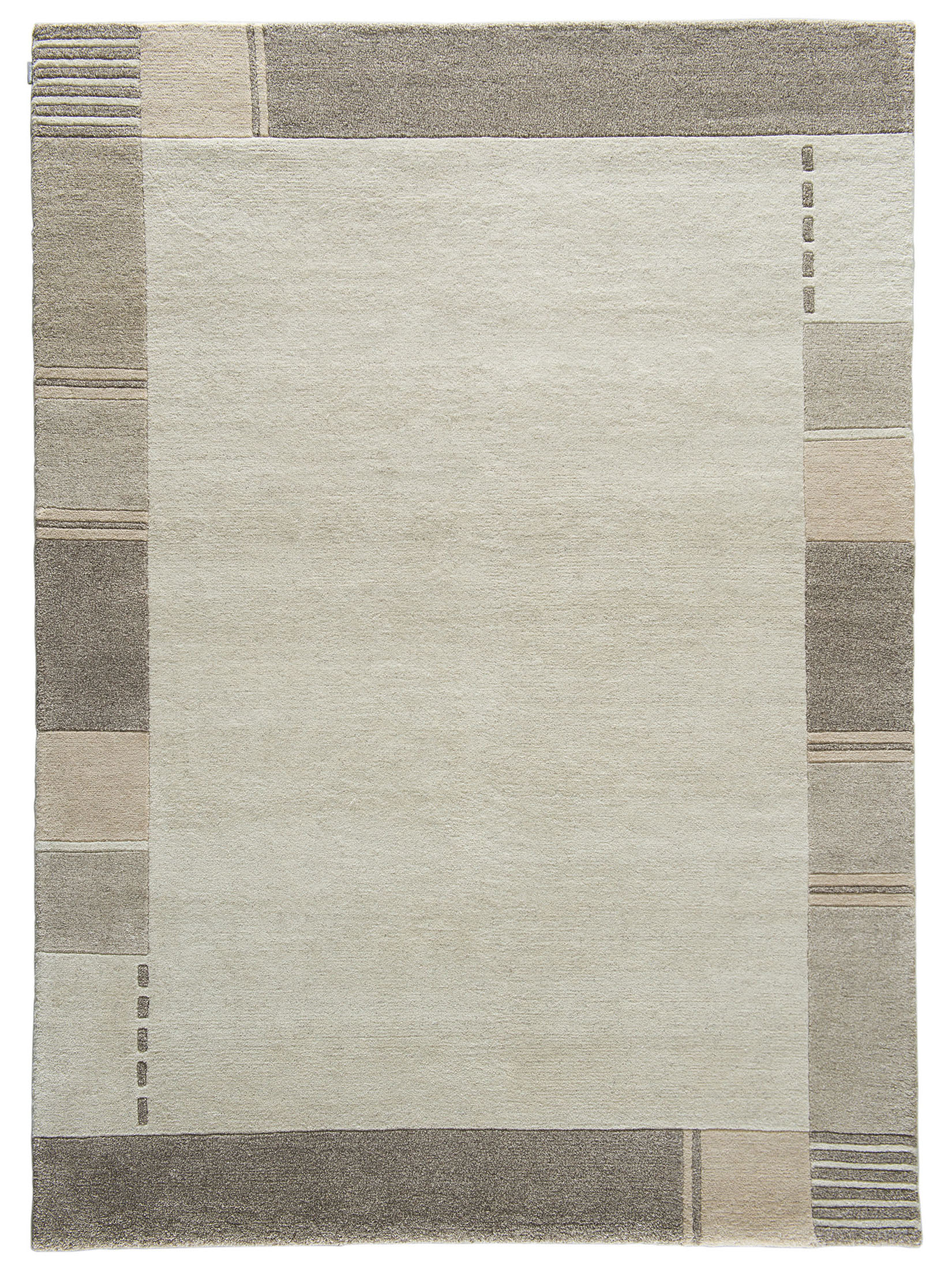 Parwa Nepal-Teppich, Grey Natural