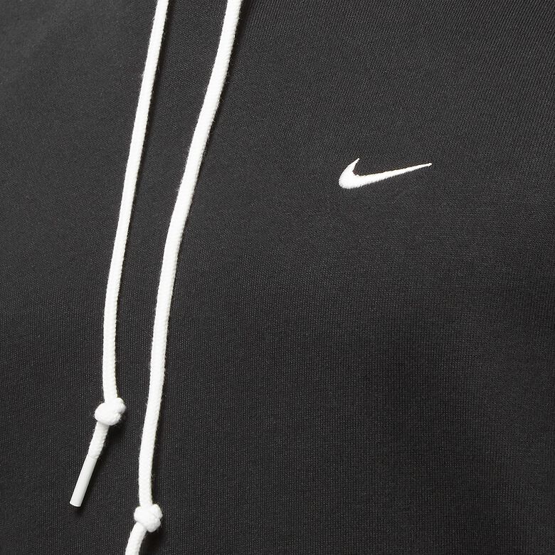 NIKE Solo Swoosh Fleece Hoodie black/white