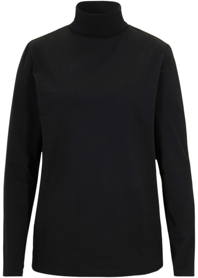 Essential Langarmshirt mit Rollkragen, seamless