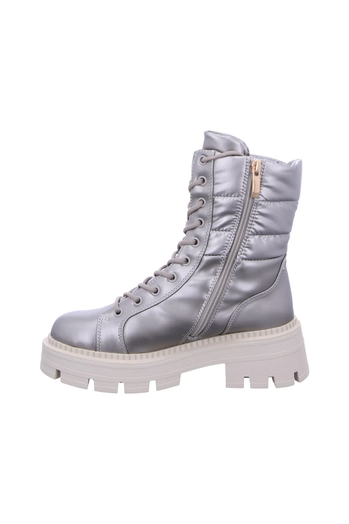 Tamaris  Stiefelette - Silberfarben - Flacher Absatz