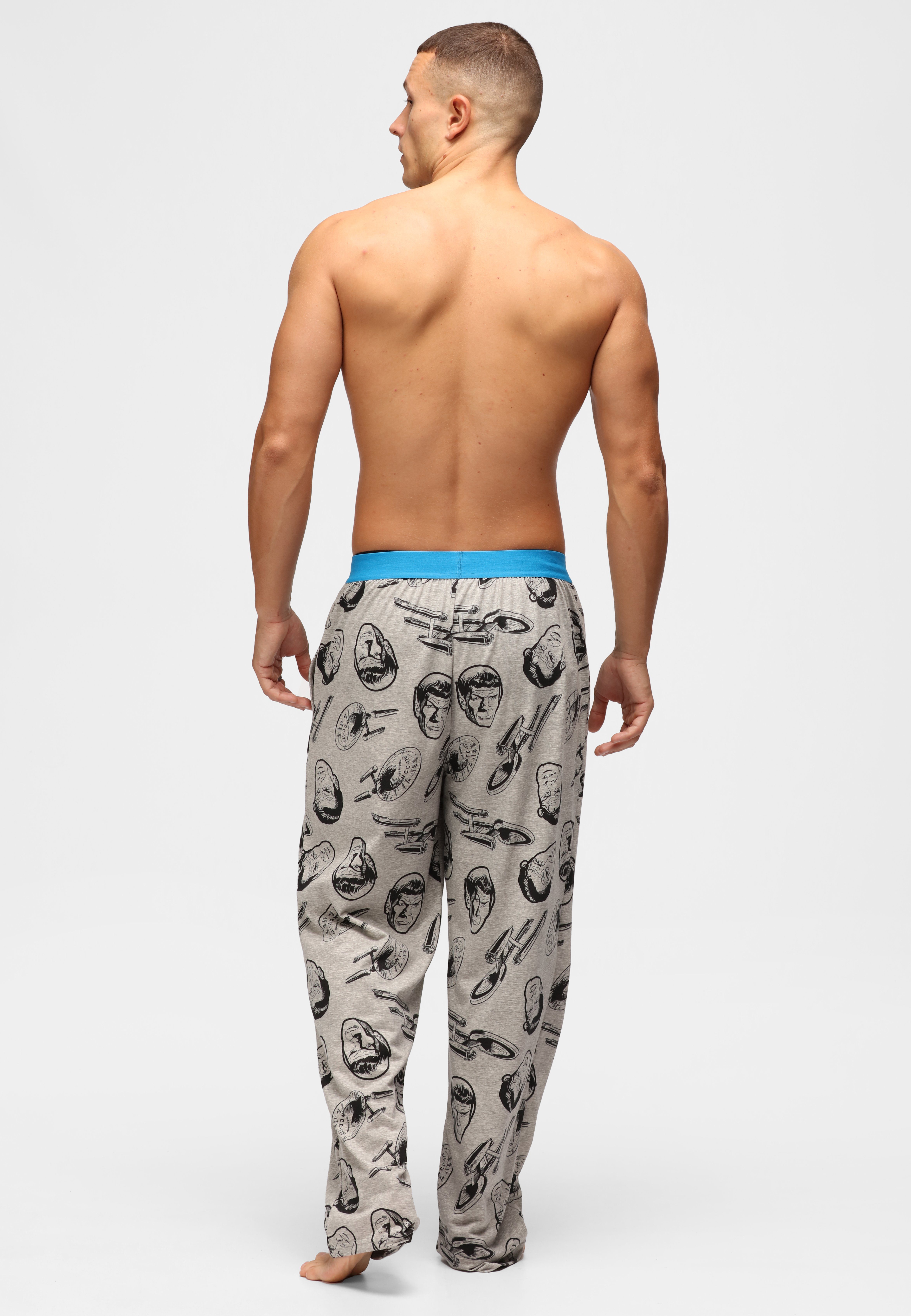 Recovered Loungepants Loungepant - Star Trek Character and Ships Grey Marl