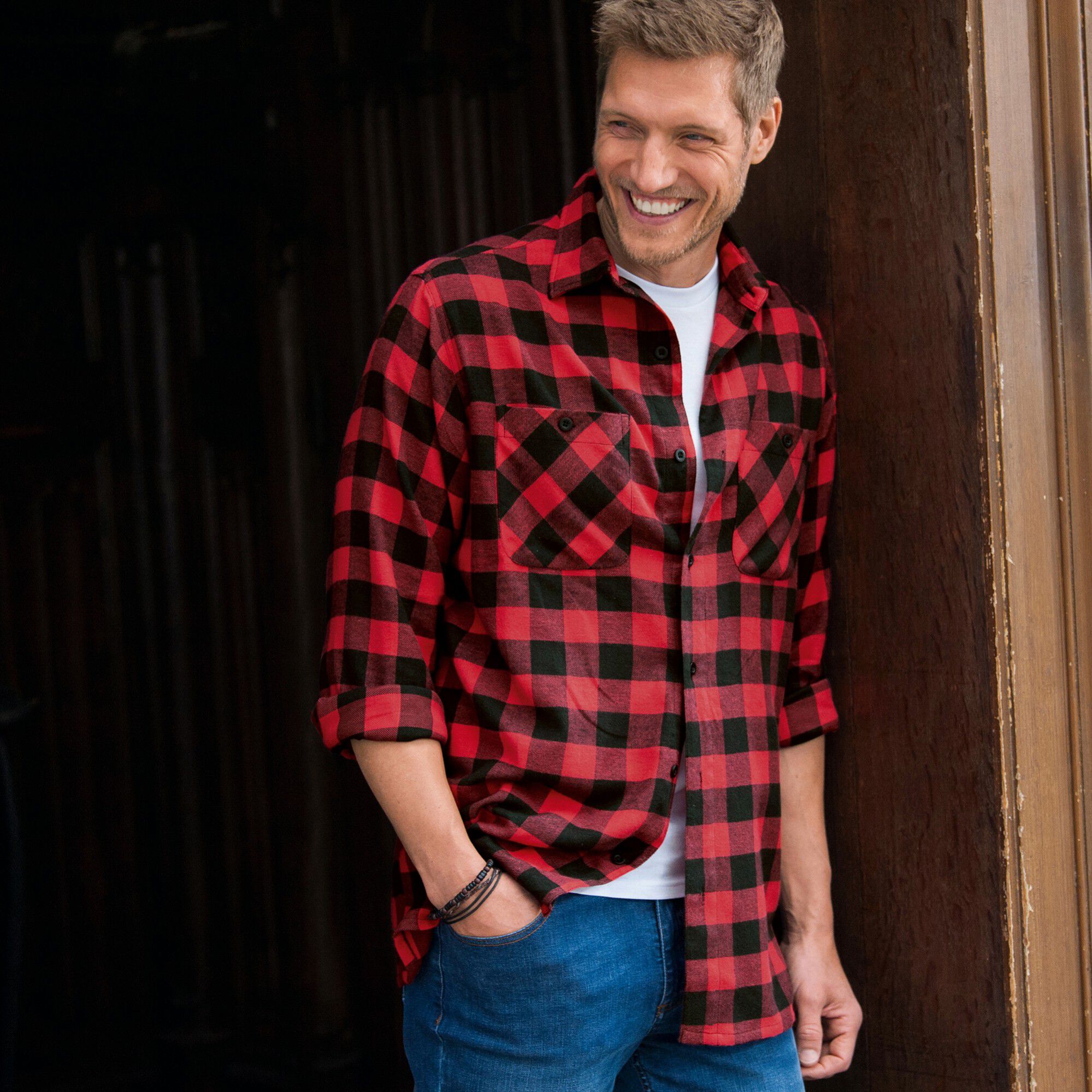 Chemise carreaux écossais flanelle