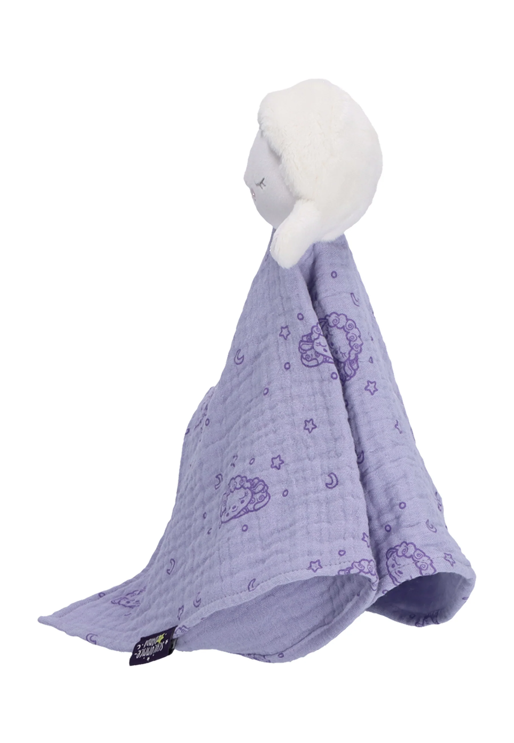 Kuscheltuch Schlummerschaf in Flieder