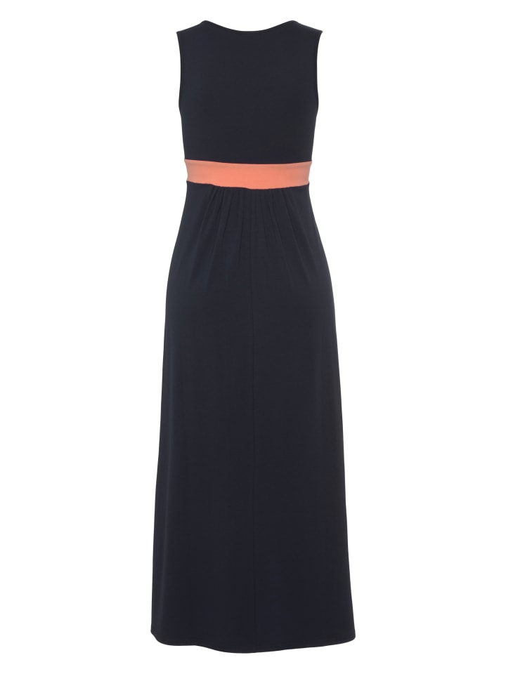 LASCANA Maxikleid in marine-koralle günstig kaufen