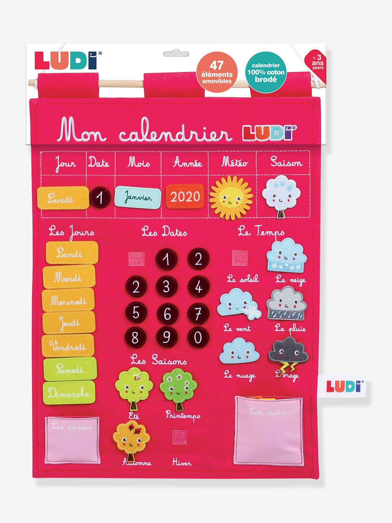 Ludi Kinder Lernkalender LUDI - blau