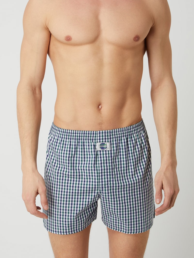 Boxershorts aus Baumwolle in blau
