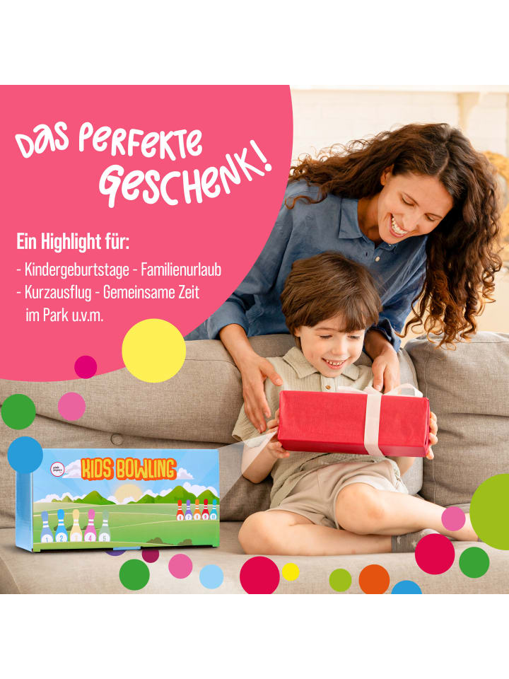 Pink Papaya Kegelspiel für Kinder 
