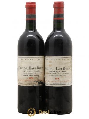 Château Haut-Bailly Cru Classé de Graves  1978 - Lot de 2 Bouteilles