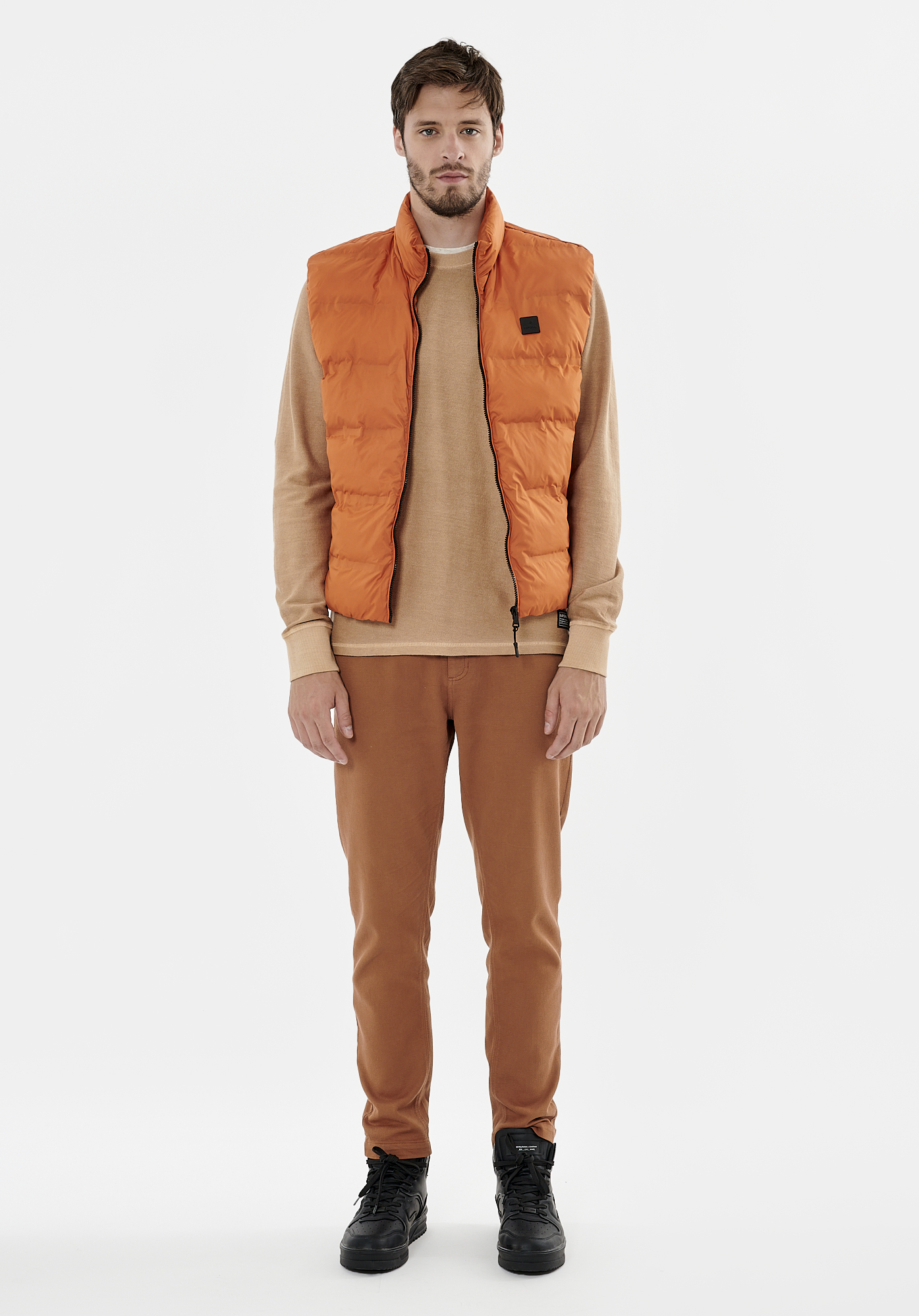 MYLO   Doudoune orange homme