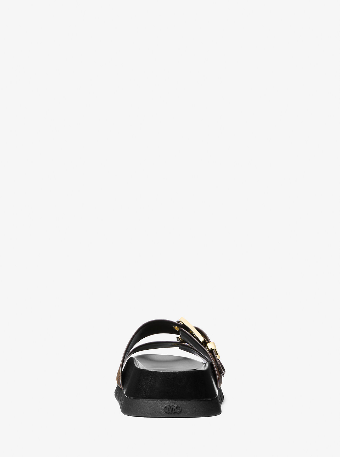 Colby Empire Monogram Flatform Slide Sandal - BRUN/SVART