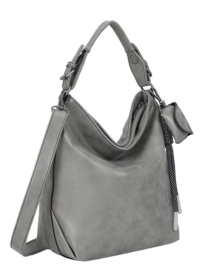 Fritzi aus Preußen Schultertasche in Grau - (B)15 x (H)32 x (T)34 cm günstig kaufen onesize