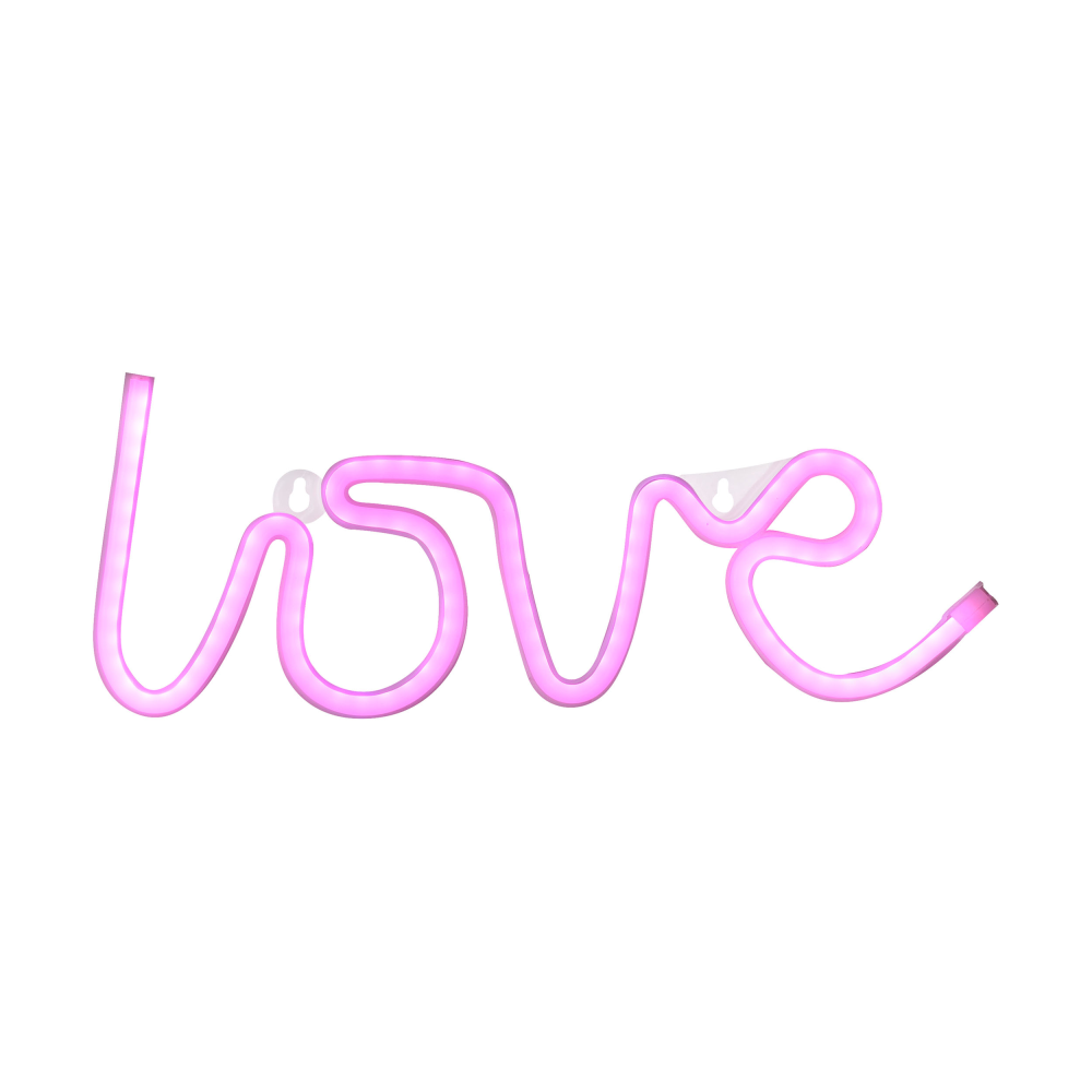 Neon-LED-Bild Neon-Love pink