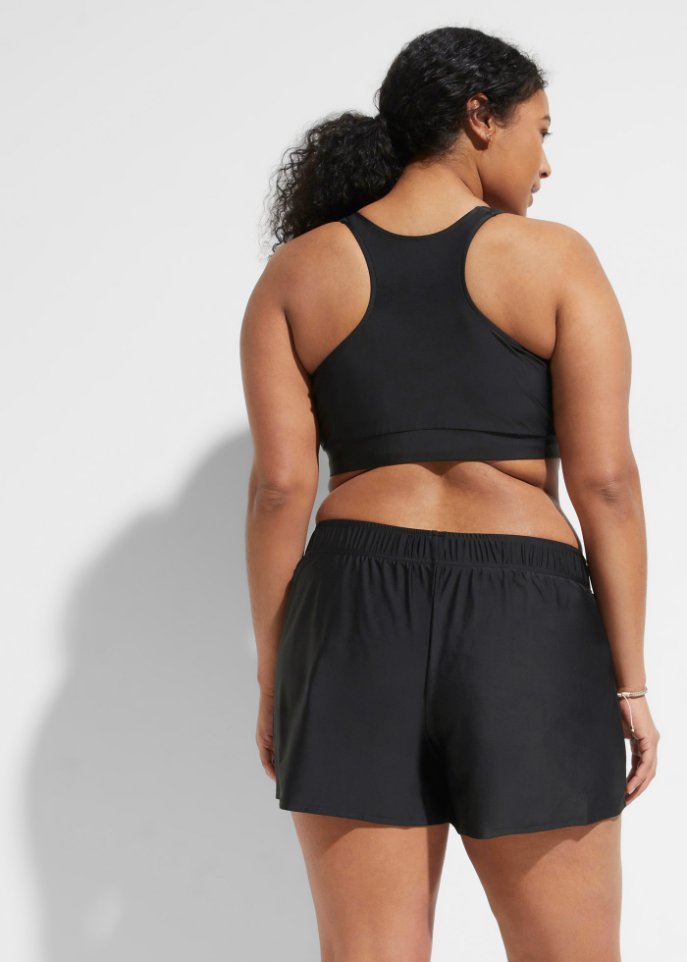 Badeshorts mit Innenslip aus recyceltem Polyamid