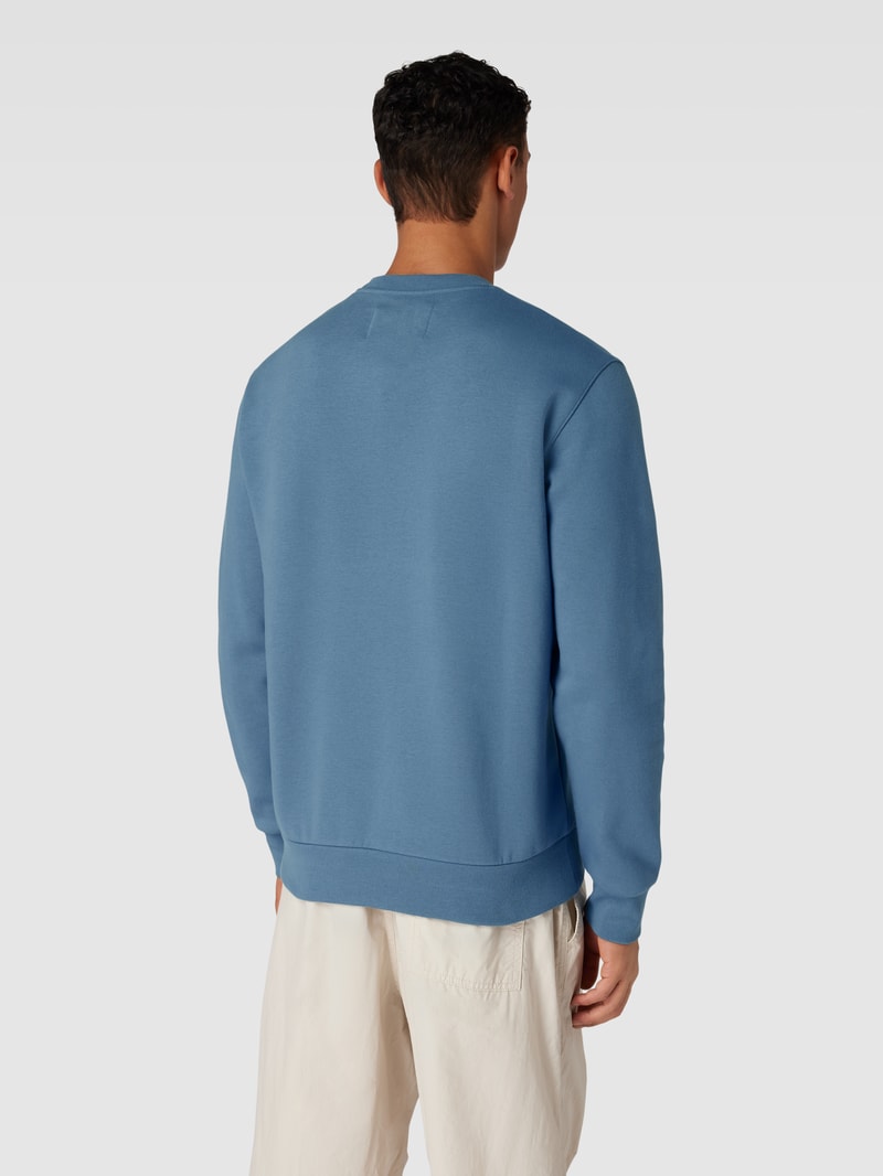 Sweatshirt in unifarbenem Design Modell 'Rochester' in rauchblau