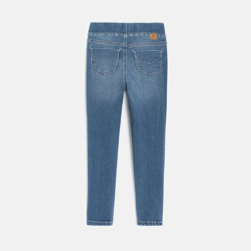 Jegging slim fille bleu délavé Catimini