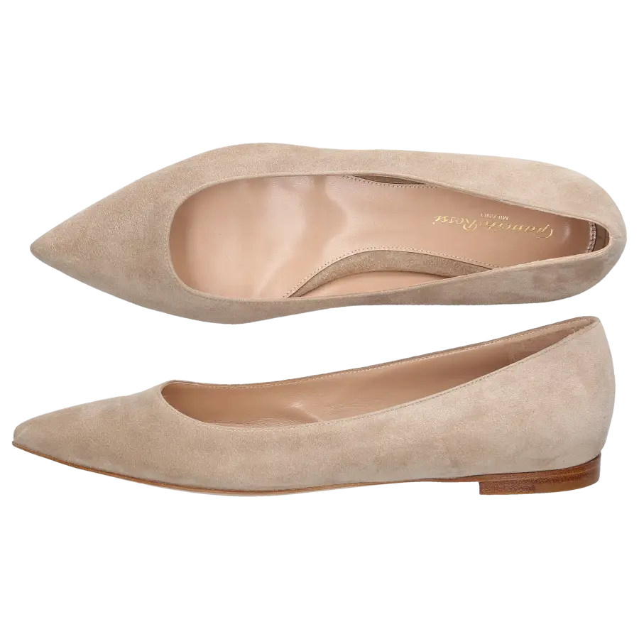 Gianvito Rossi - Ballerinas G20879 Veloursleder - beige