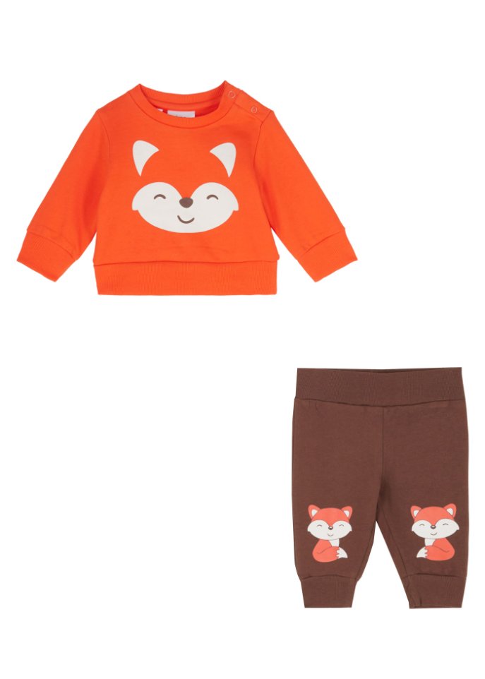 Baby Sweatshirt und Sweathose aus Bio-Baumwolle (2-tlg.Set)