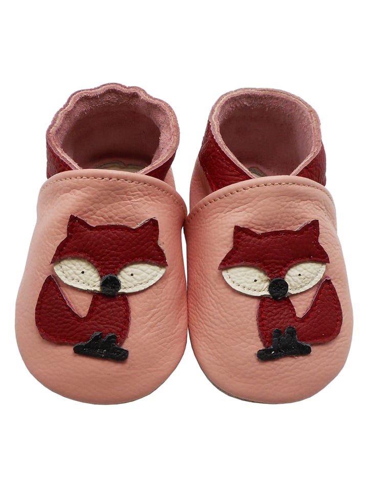 Yalion Leder-Krabbelschuhe 
