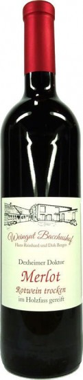 2018 Merlot trocken - Weingut Bacchushof