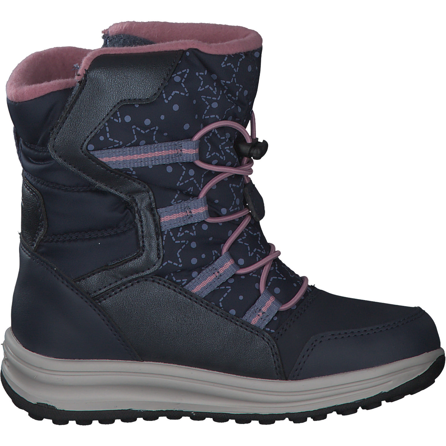 Geox J26FUA, Stiefeletten (Kinder), Kinder, NAVY/ROSE
