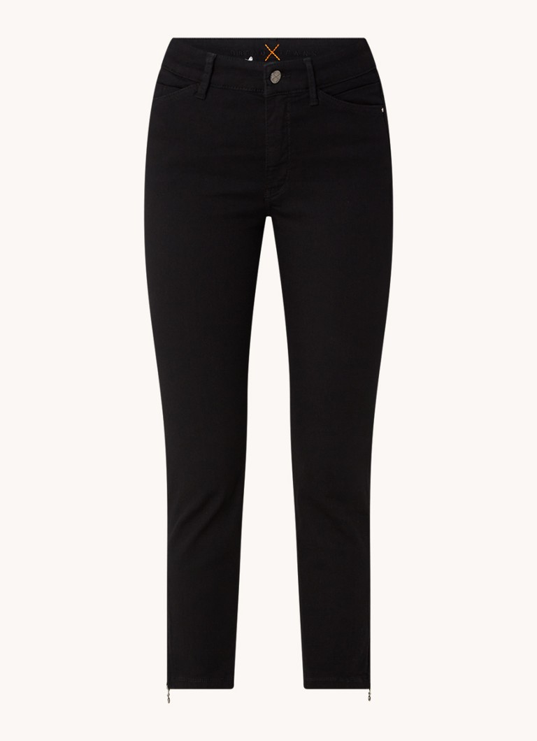 Blugi MAC Jeans Dream, crop, skinny, cu talie medie și închidere cu fermoar.