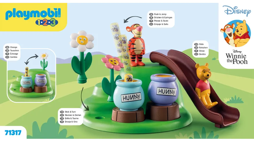PLAYMOBIL 71317 1.2.3 & : Winnies & Tiggers Bienengarten