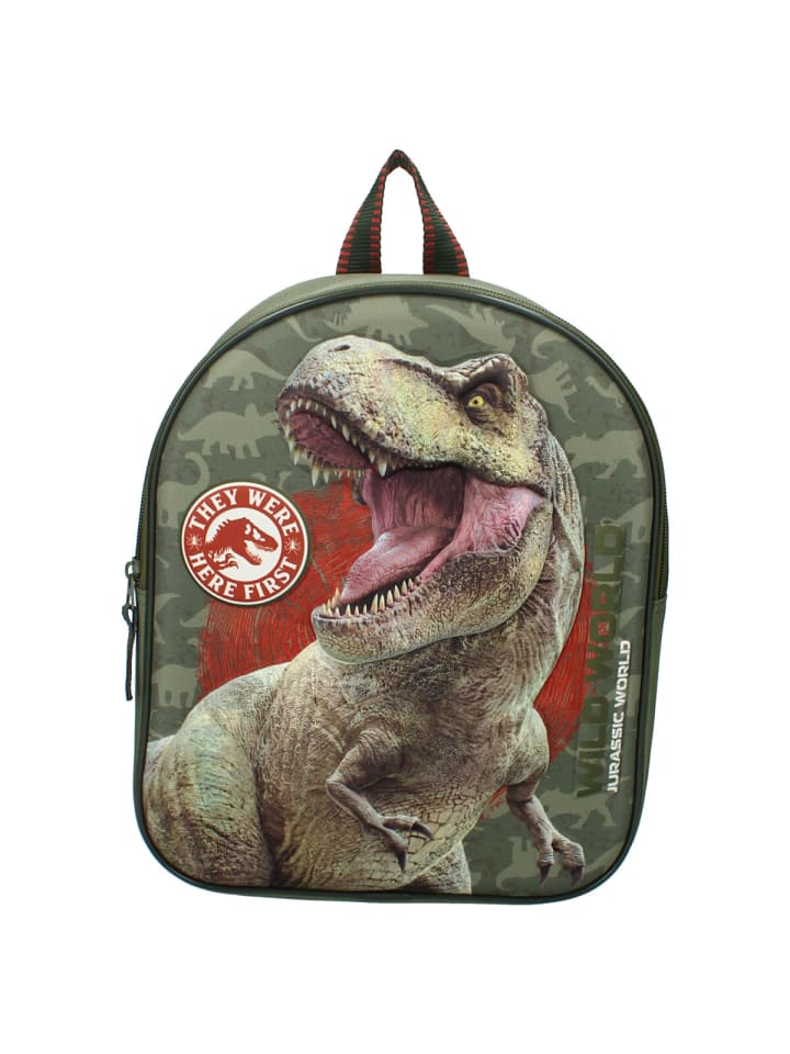 Jurassic World Jurassic World 3D Rucksack – Grüner Dino Rucksack für Schule in Grün günstig kaufen 32 x 26 cm
