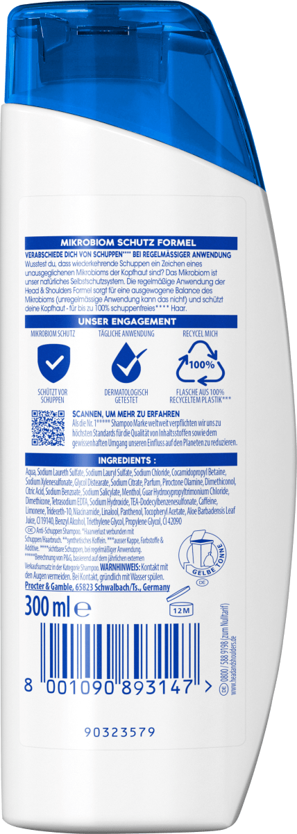 Shampoo Anti-Schuppen For Men, 300 ml