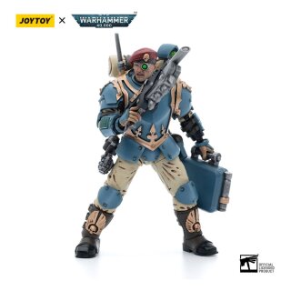 Warhammer 40k Actionfigur 1/18 Astra Militarum Tempestus Scions Command Squad 55th Kappic Eagles Medic 12 cm