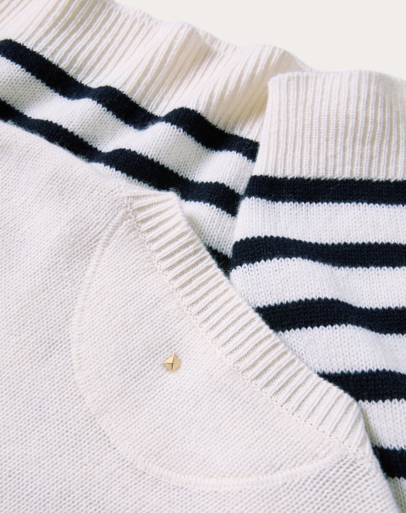 Cashmere-trøje med rund hals
