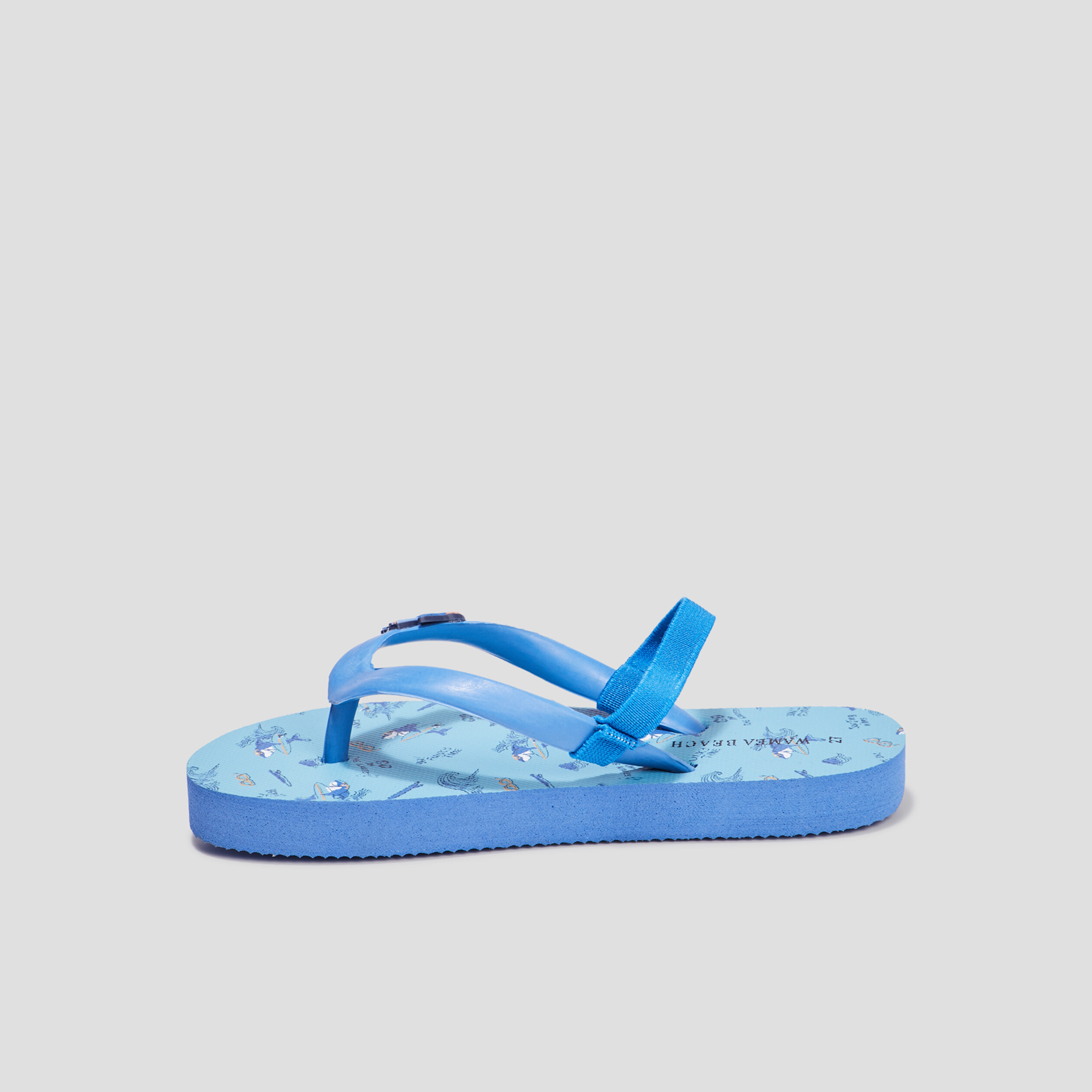 Tongs brides élastiquées Wamea Beach bleu garçon | La Halle