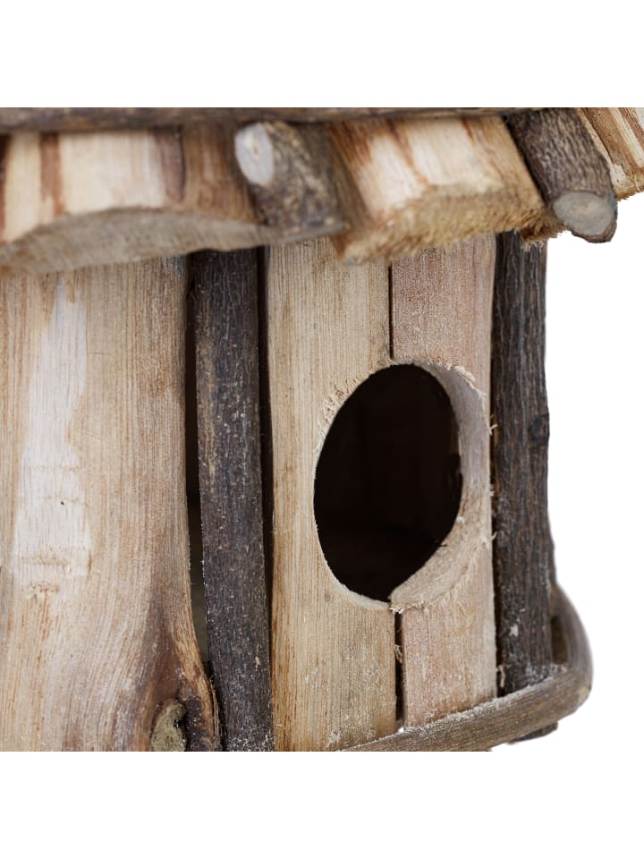 relaxdays Vogelhaus Nistkasten in Natur günstig kaufen onesize