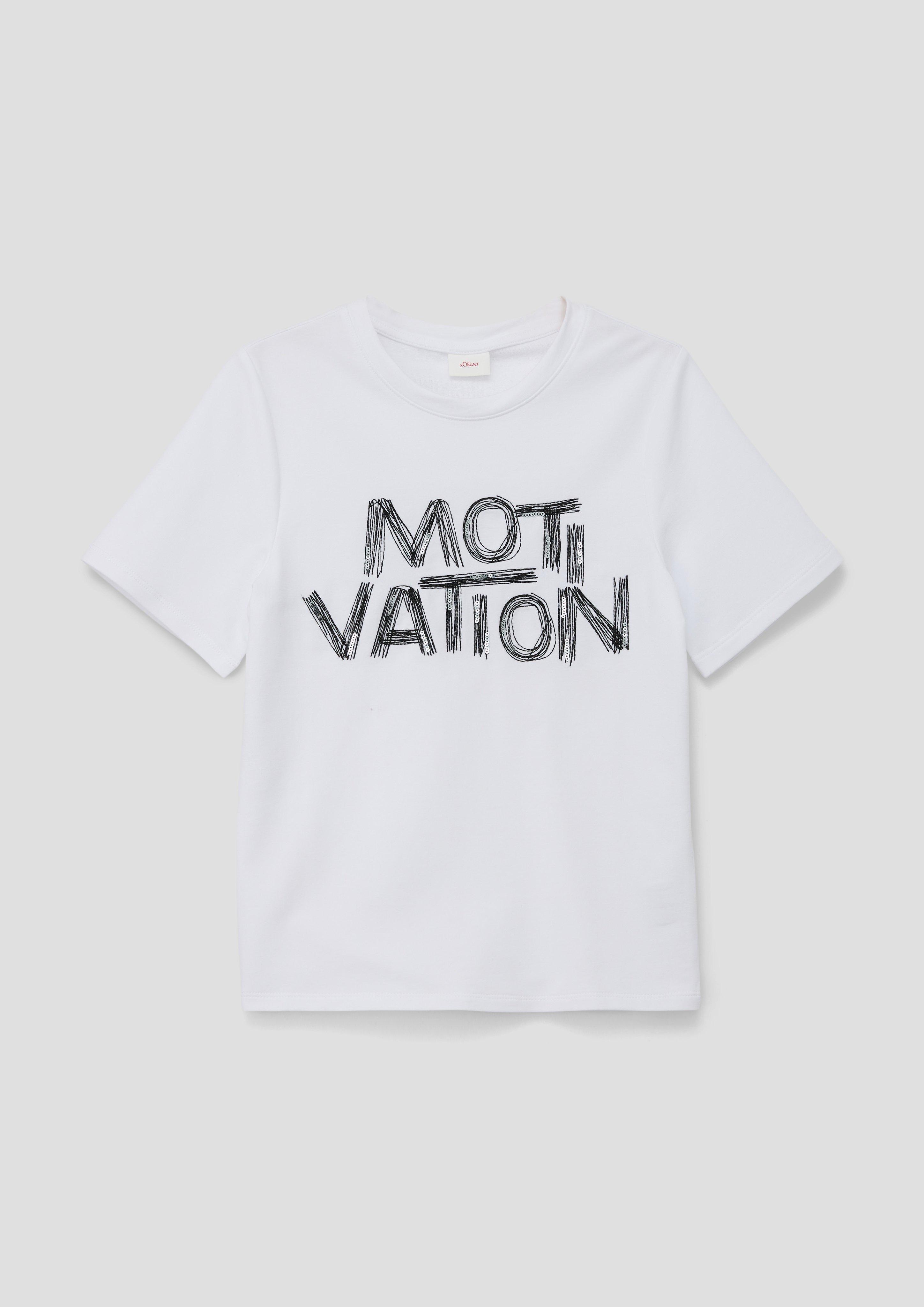 T-Shirt mit Pailletten-Details  2140209-0100