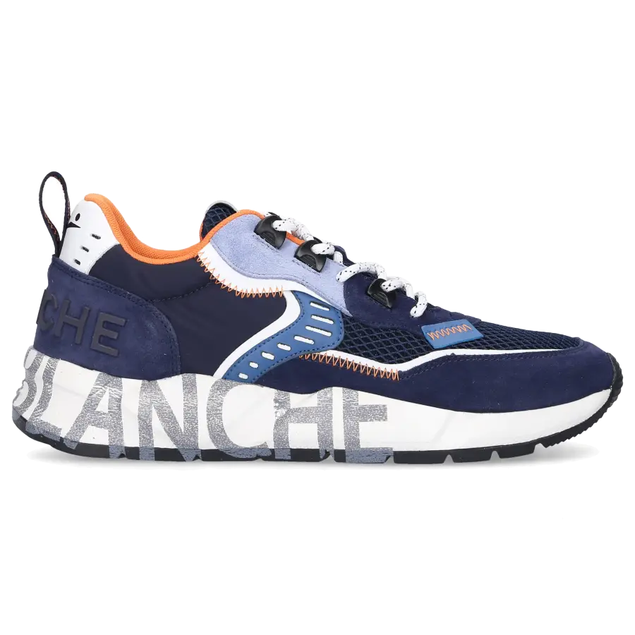VOILE BLANCHE - Sneaker low CLUB01 Veloursleder - blau