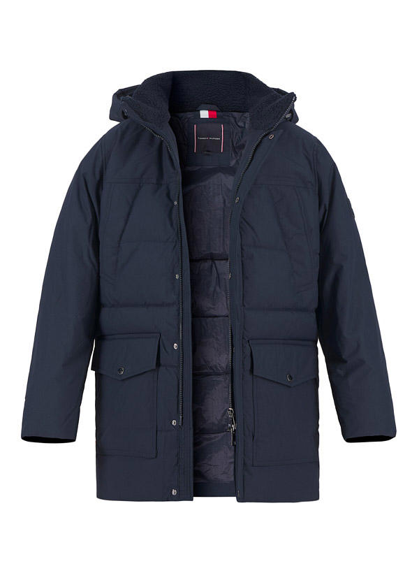 Tommy Hilfiger, Parka, Mikrofaser wasserabweisend, nachtblau