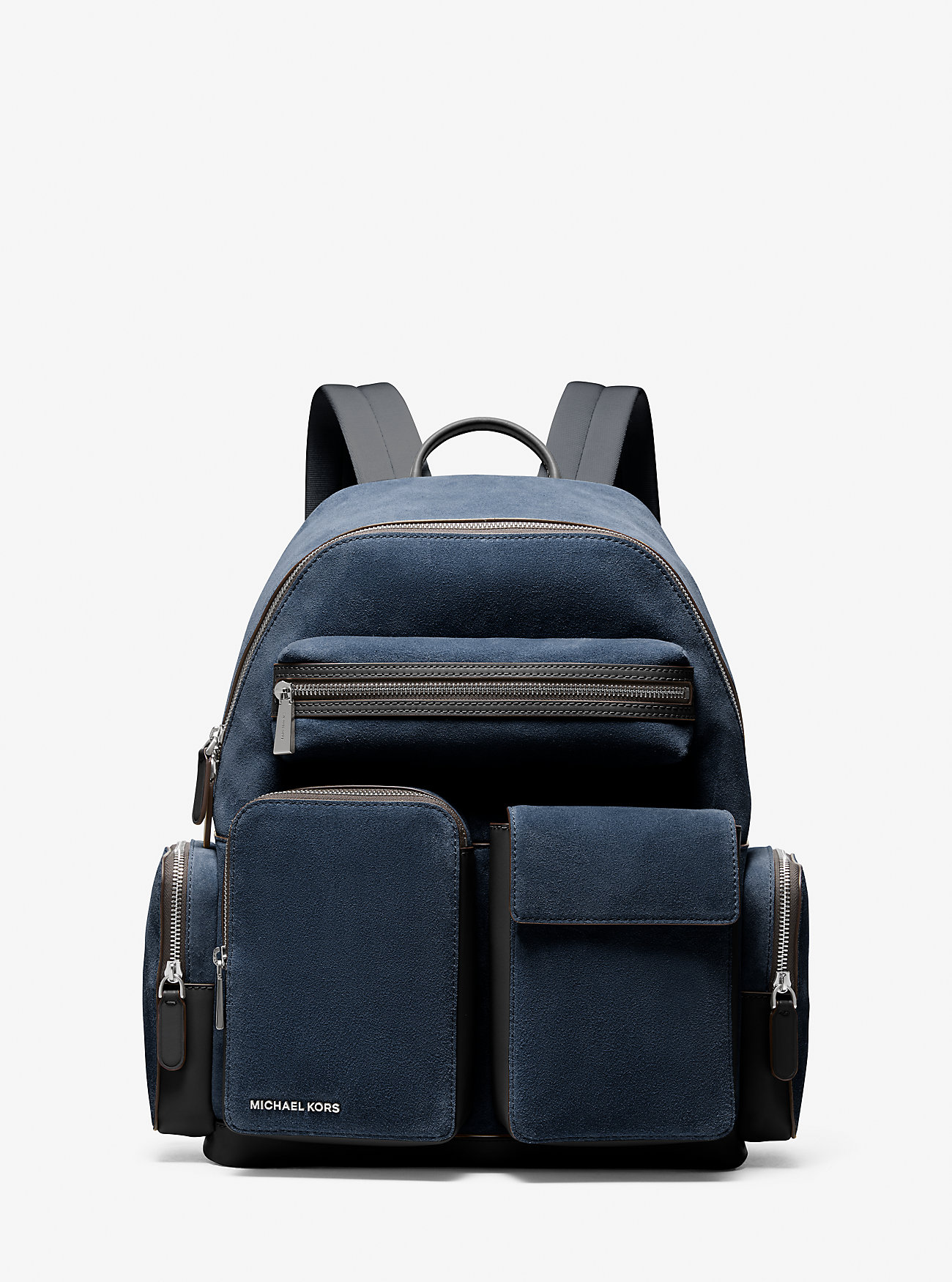 Dakota Medium Suede Cargo Backpack - LIGHT MIDNIGHT