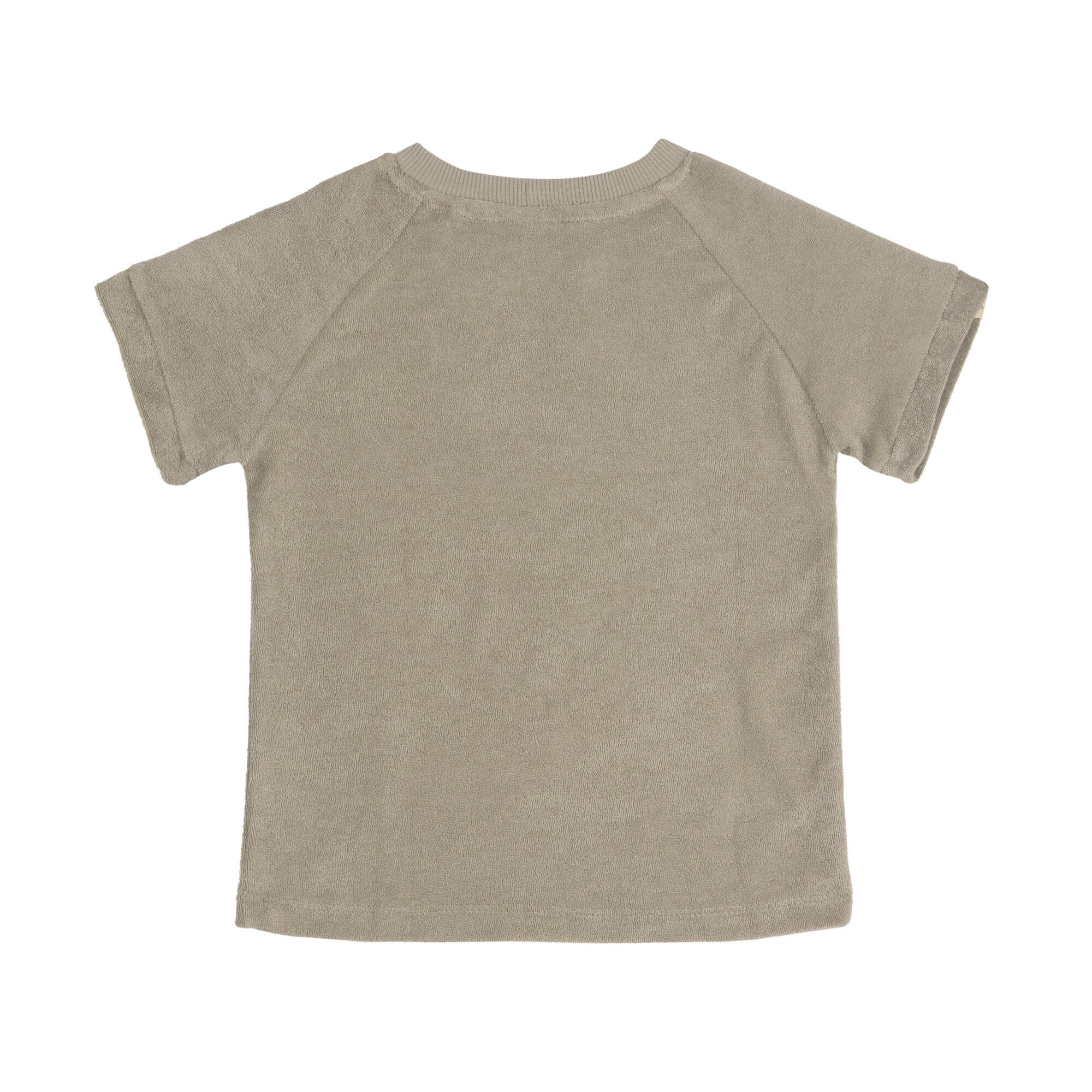 Frottee T-Shirt Kinder, Oliv