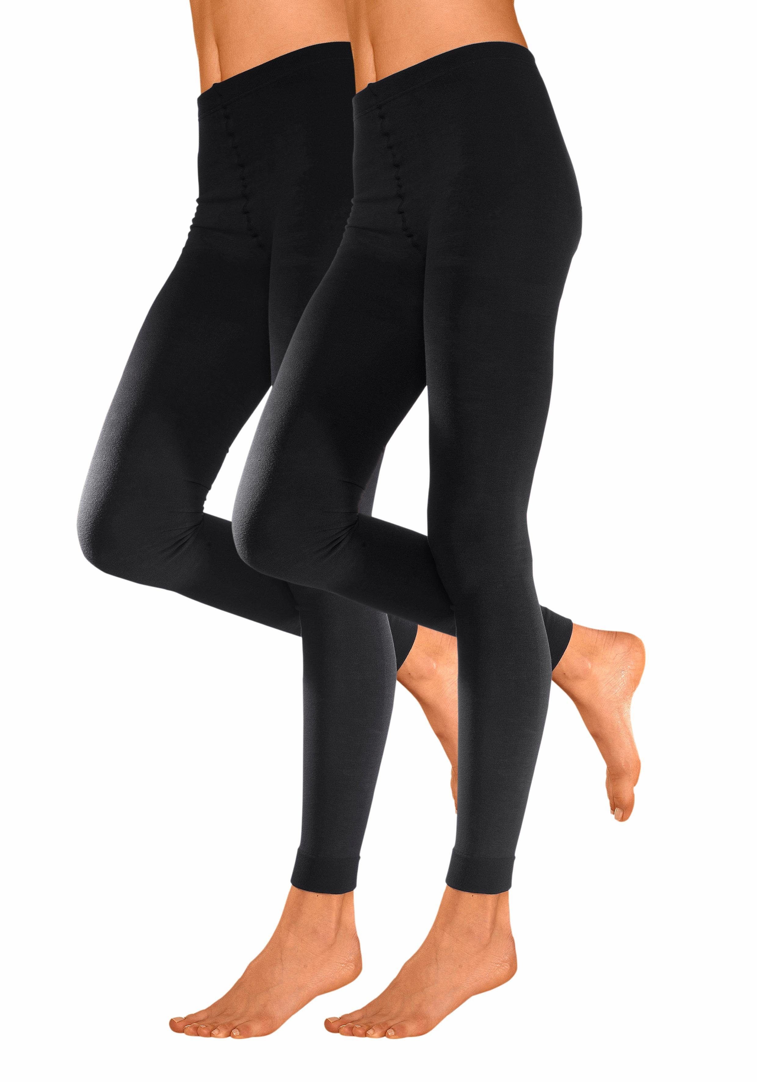Lavana Thermoleggings (2er-Pack) innen leicht angeraut