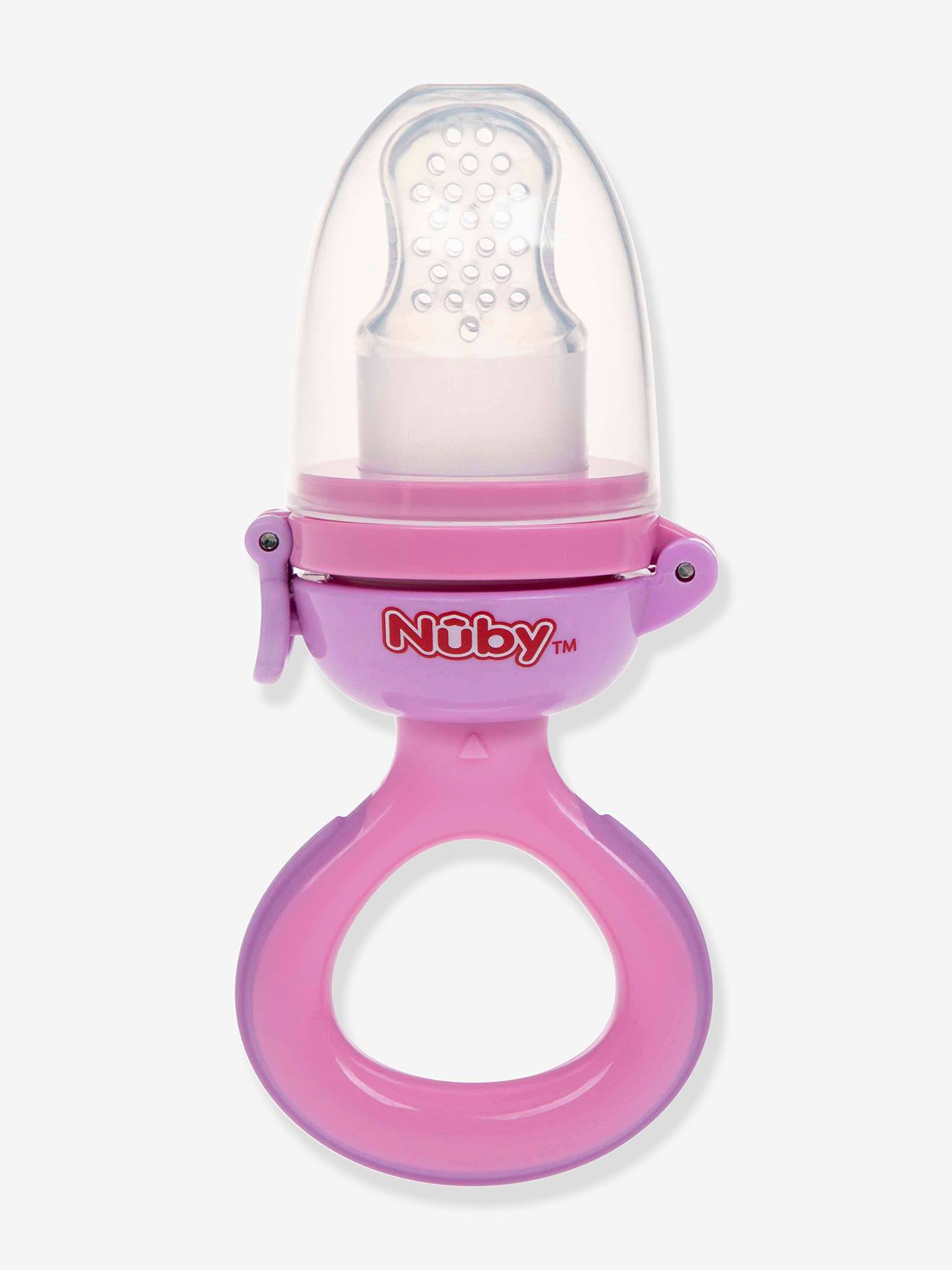 Grignoteur NUBY en silicone rose