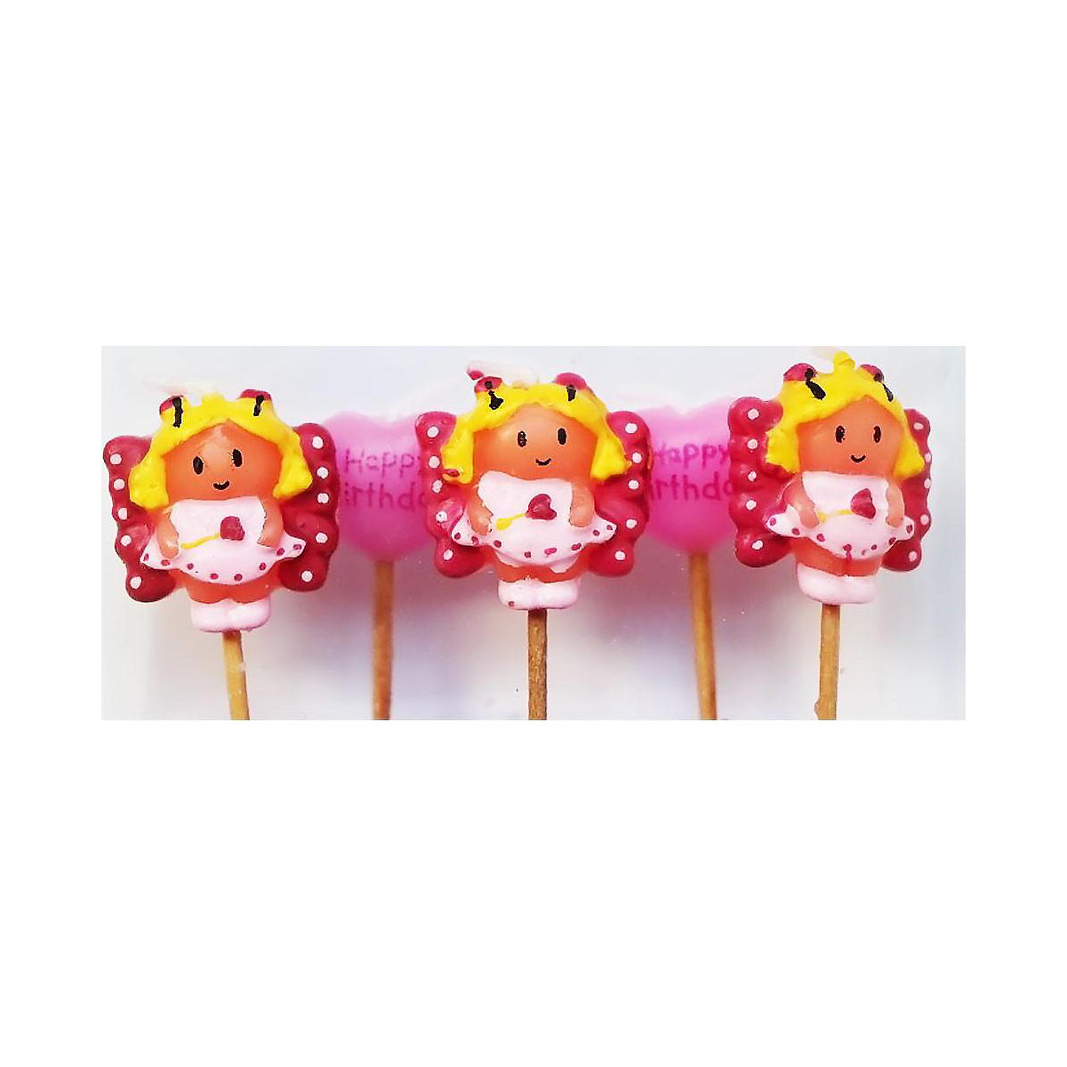 Kerzenpicker Kuchenkerzen Mini Fee & Prinzessin, 5 Stück