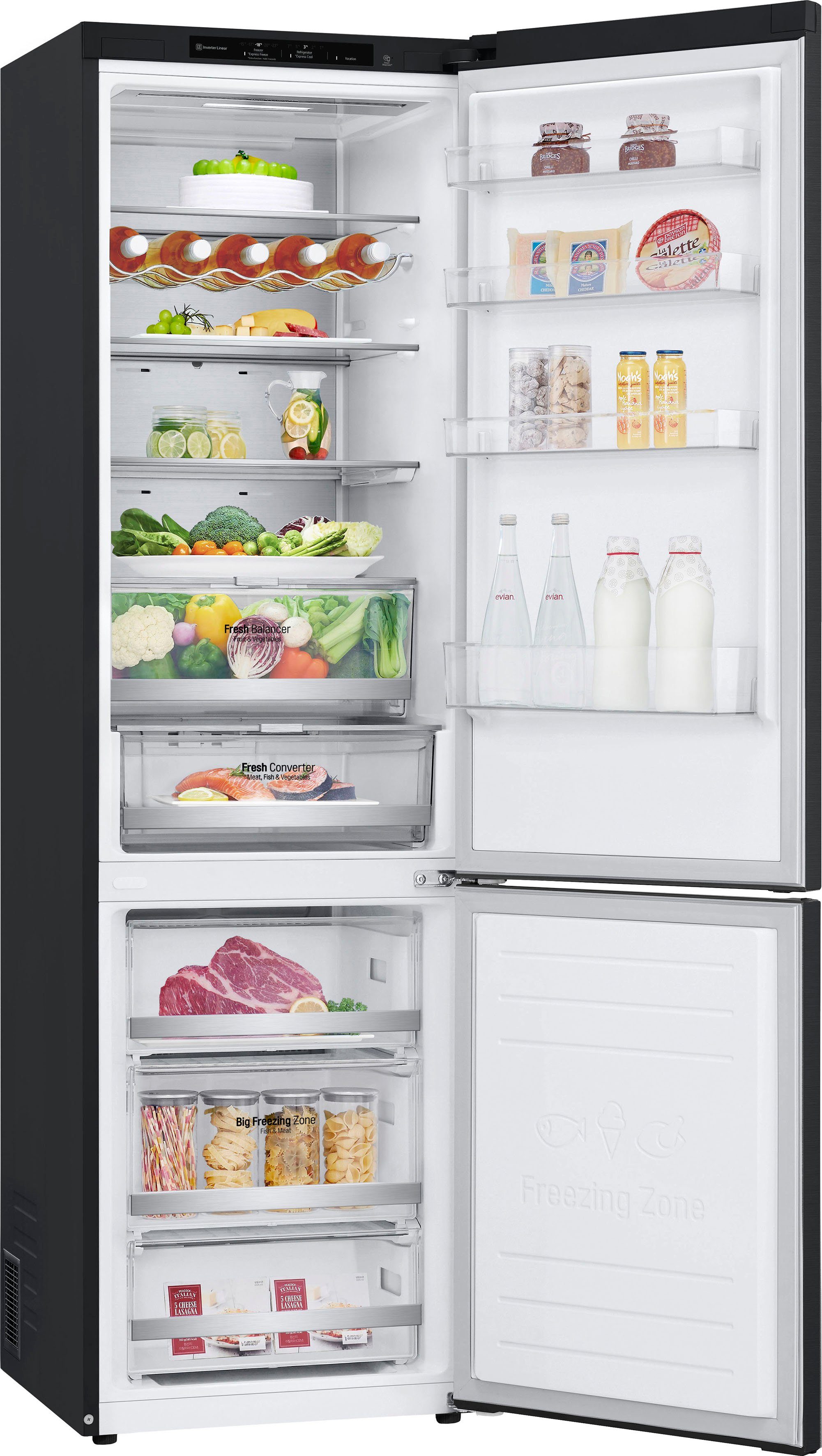 LG Kühl-/Gefrierkombination GBB92MCB1P, 203 cm hoch, 59,5 cm breit, nur 99kWh Jahresverbrauch