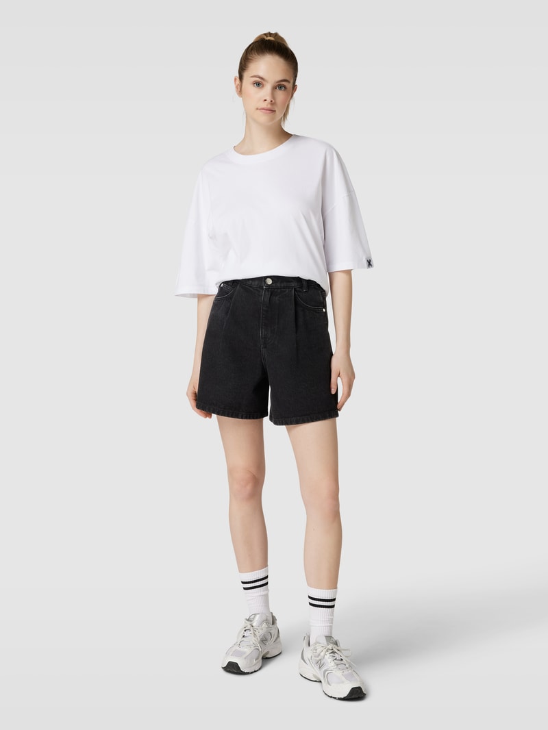 Jeansshorts mit Bundfalten - Get up the Movie x P&C in schwarz