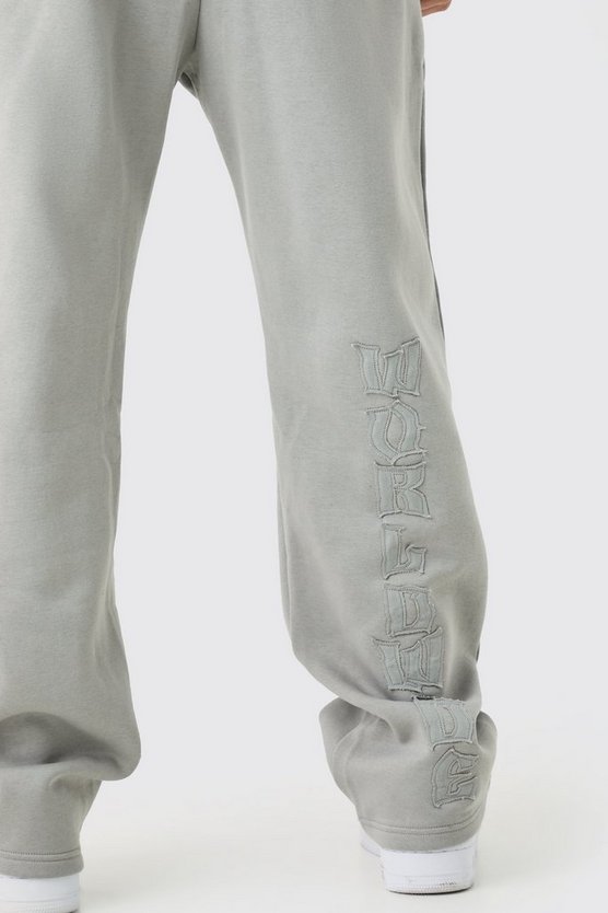 Oversize Trainingsanzug mit Reißverschluss und Applikation
