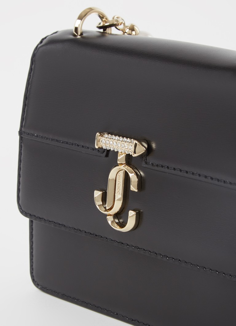 Geantă de umăr Jimmy Choo Varenne Quad XS din piele