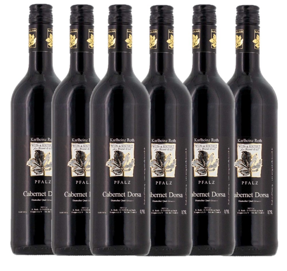 Wein- & Sektgut Karlheinz Roth Weingut Karlheinz Roth Cabernet Dorsa QbA trocken 2022 - 6er Karton